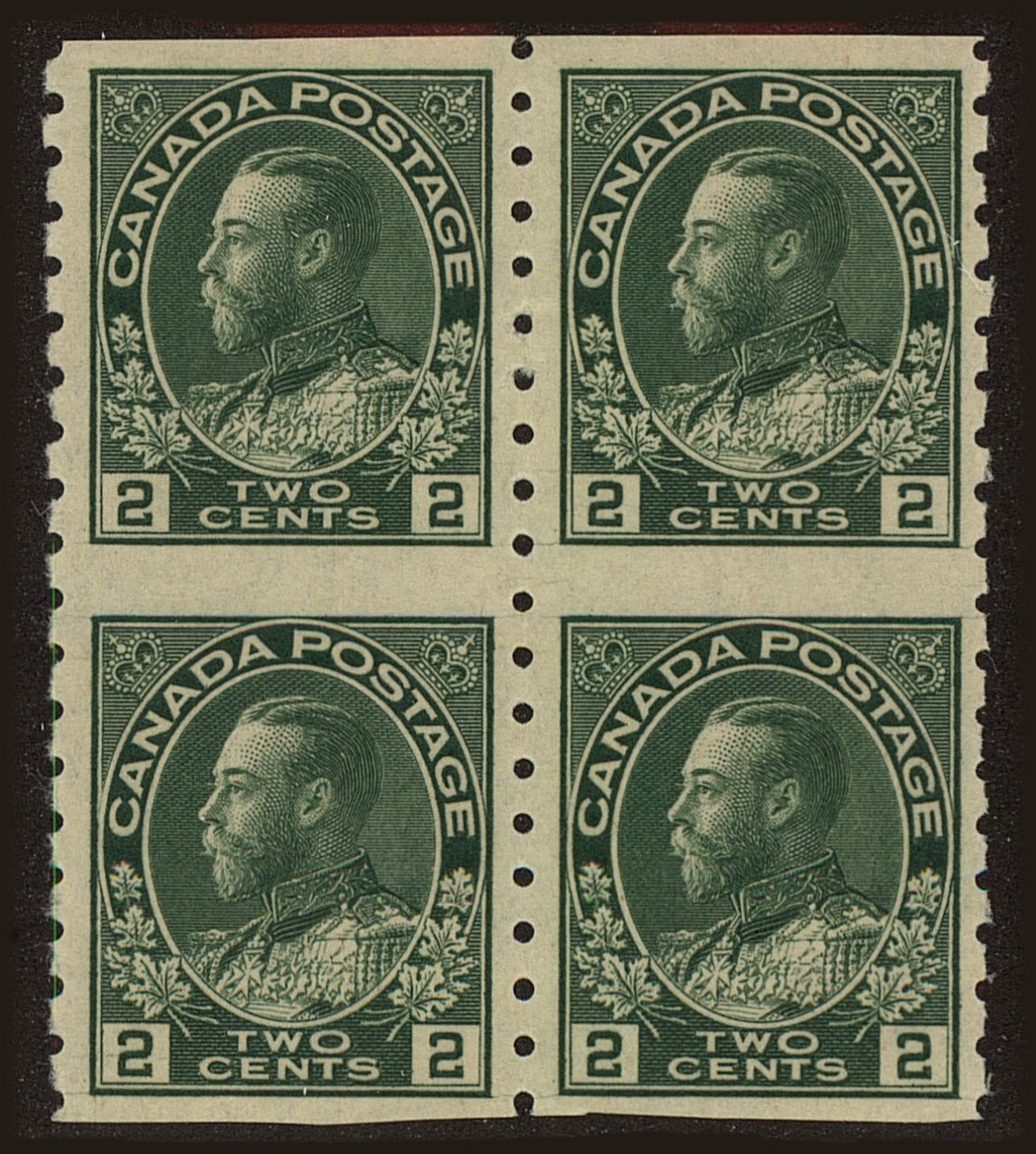 Front view of Canada 128a collectors stamp