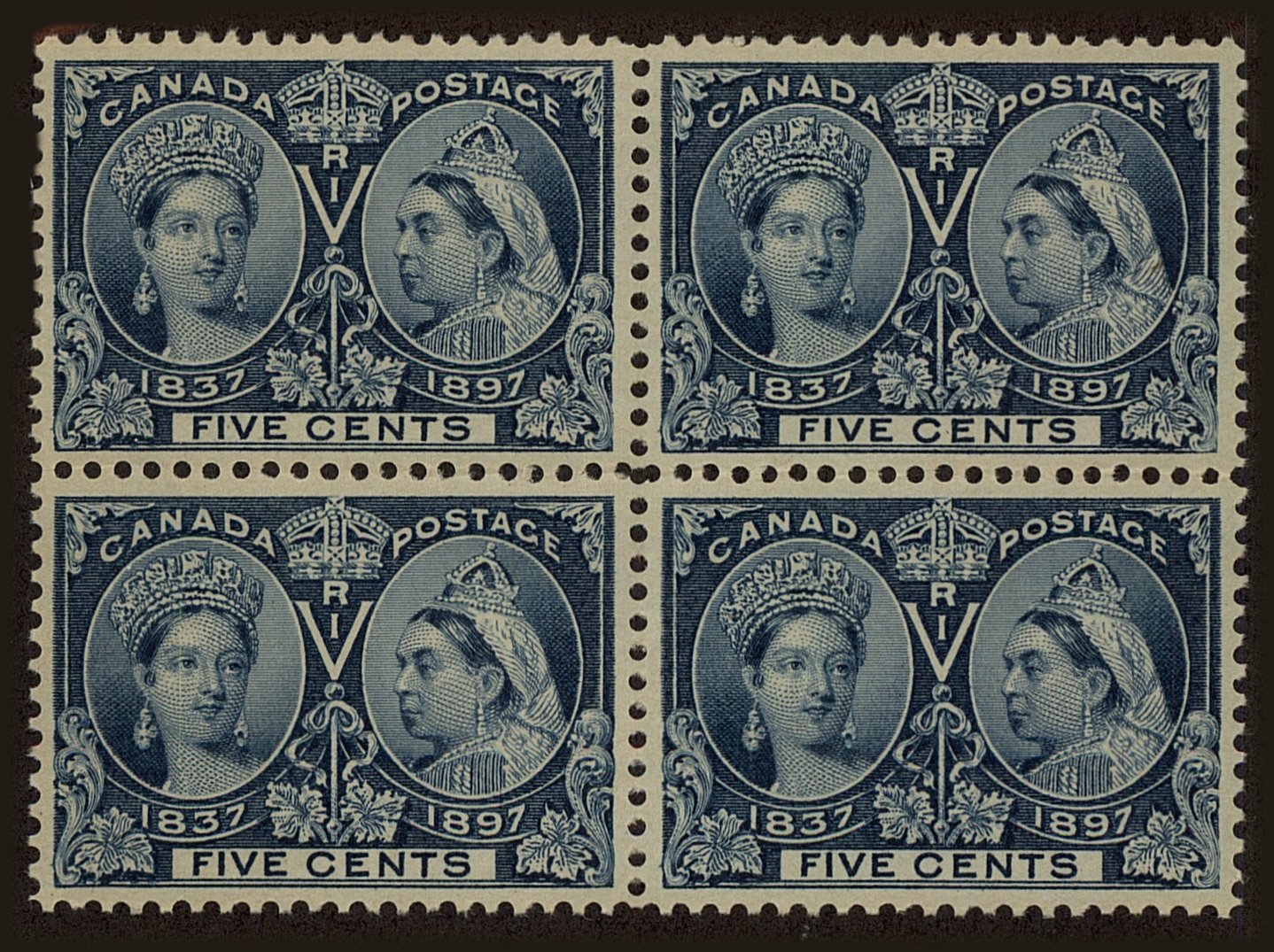 Front view of Canada 54 collectors stamp