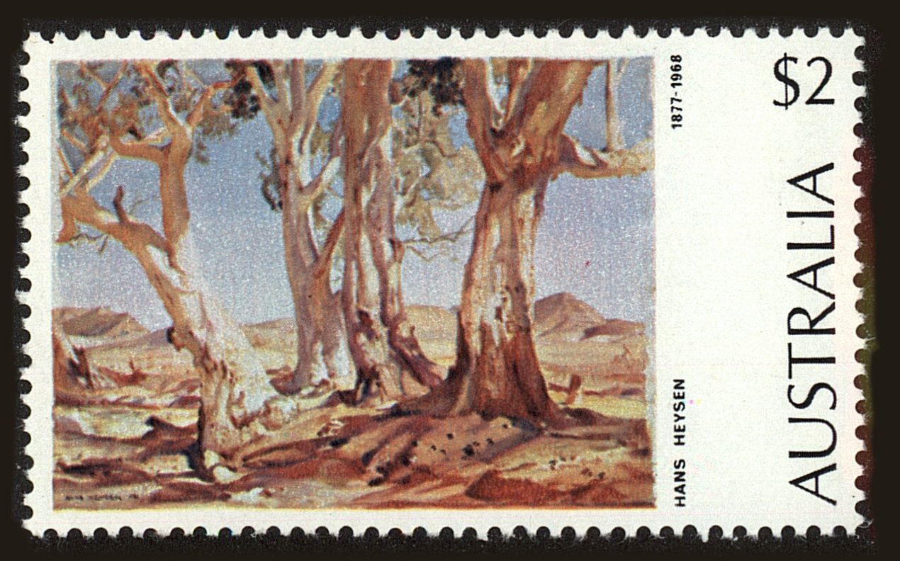 Front view of Australia 574 collectors stamp
