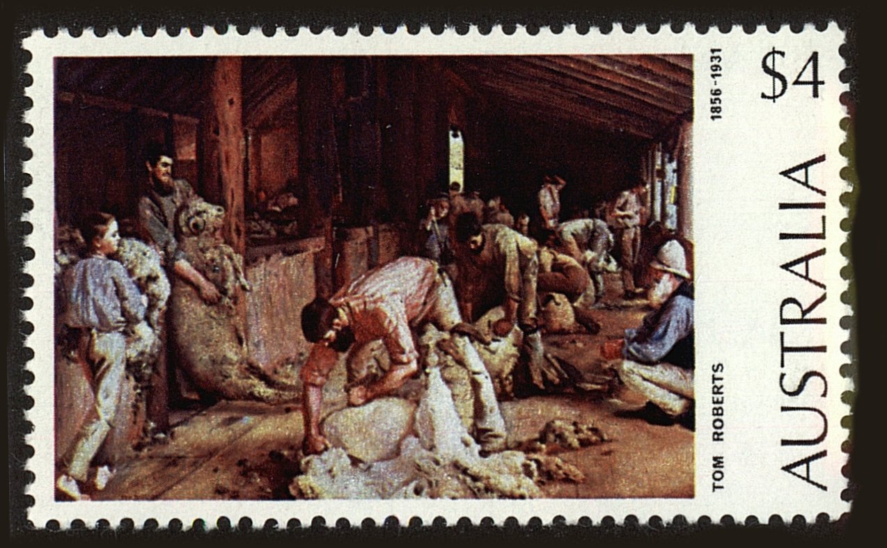 Front view of Australia 576 collectors stamp