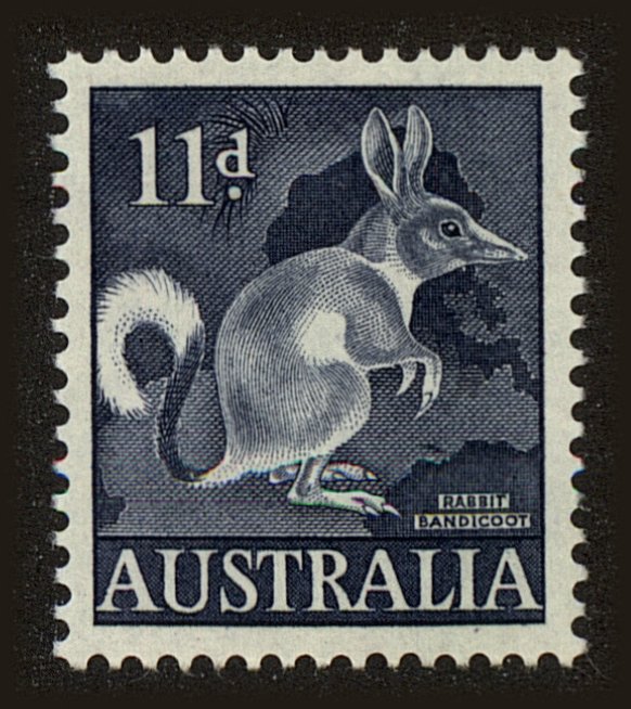 Front view of Australia 323 collectors stamp