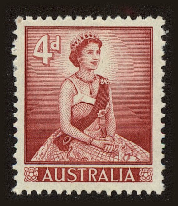 Front view of Australia 318 collectors stamp