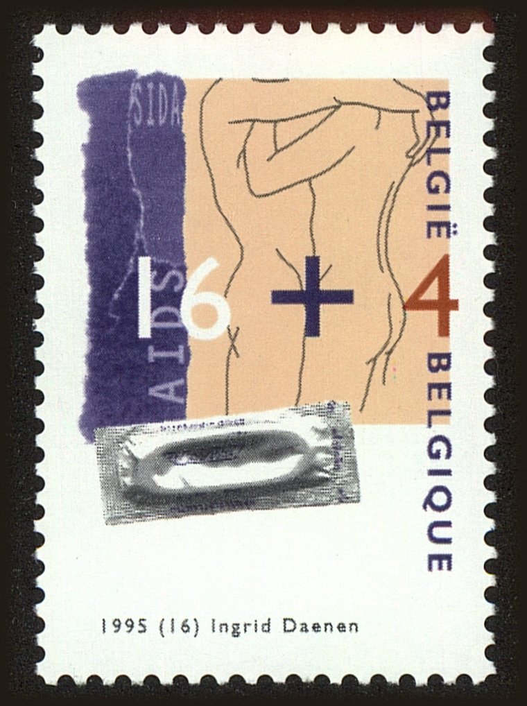 Front view of Belgium B1125 collectors stamp