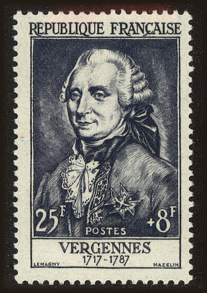 Front view of France B297 collectors stamp
