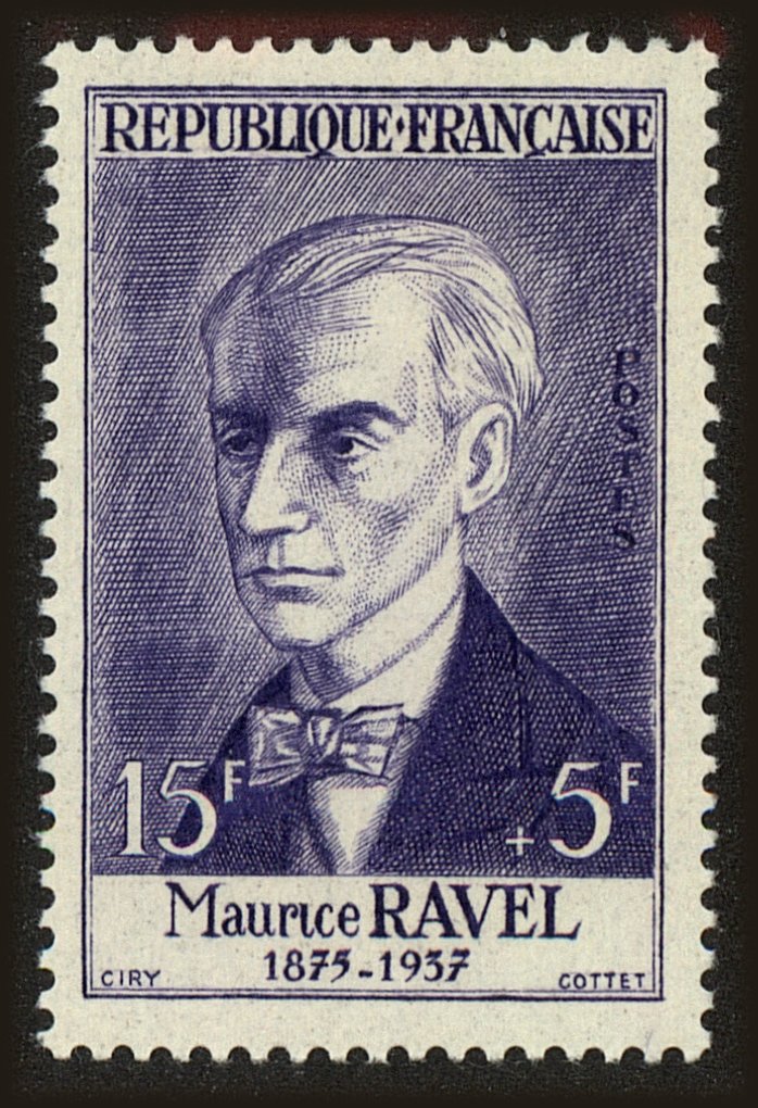 Front view of France B308 collectors stamp