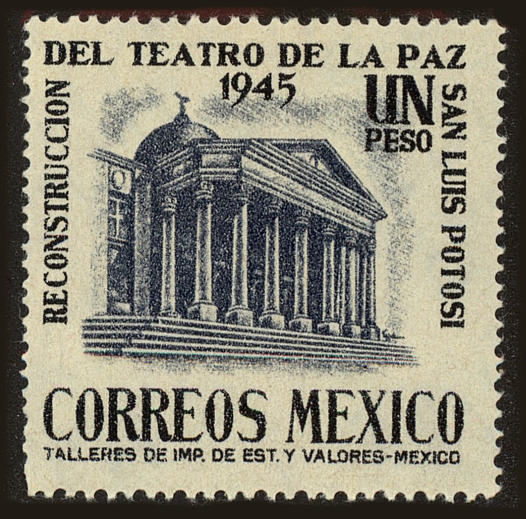 Front view of Mexico 802 collectors stamp