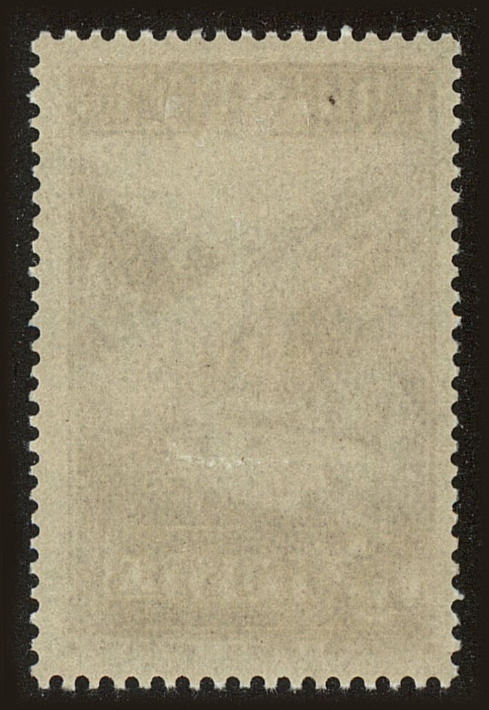 Back view of Andorra (French) Scott #54 stamp