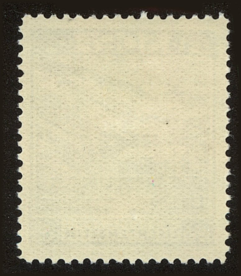 Back view of Liechtenstein OScott #6a stamp