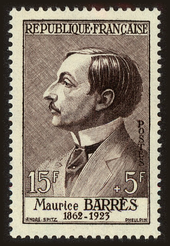 Front view of France B307 collectors stamp