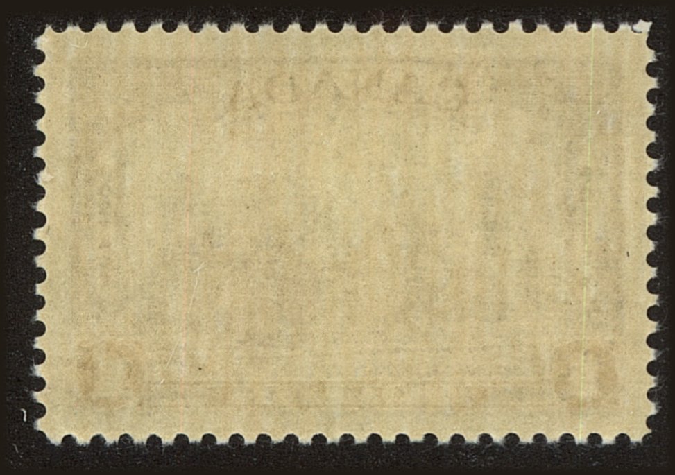 Back view of Canada Scott #245 stamp