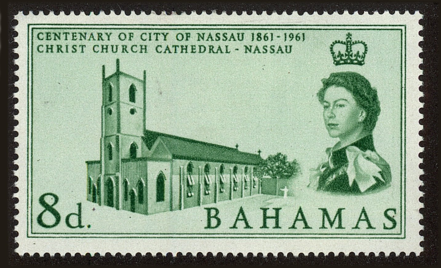Front view of Bahamas 178 collectors stamp