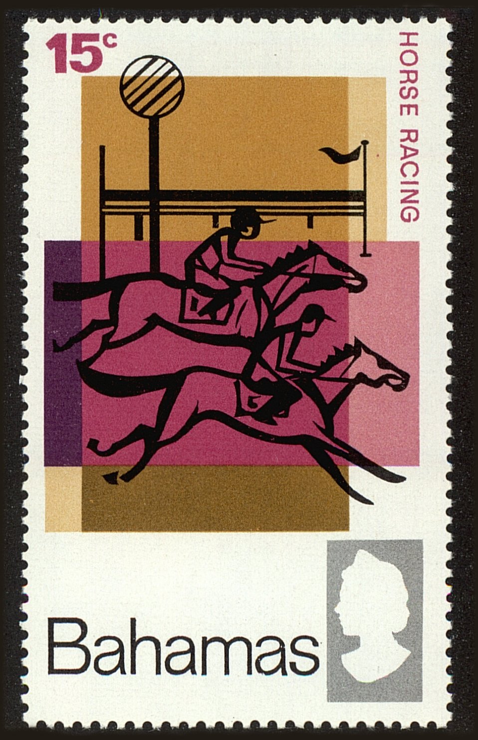 Front view of Bahamas 274 collectors stamp