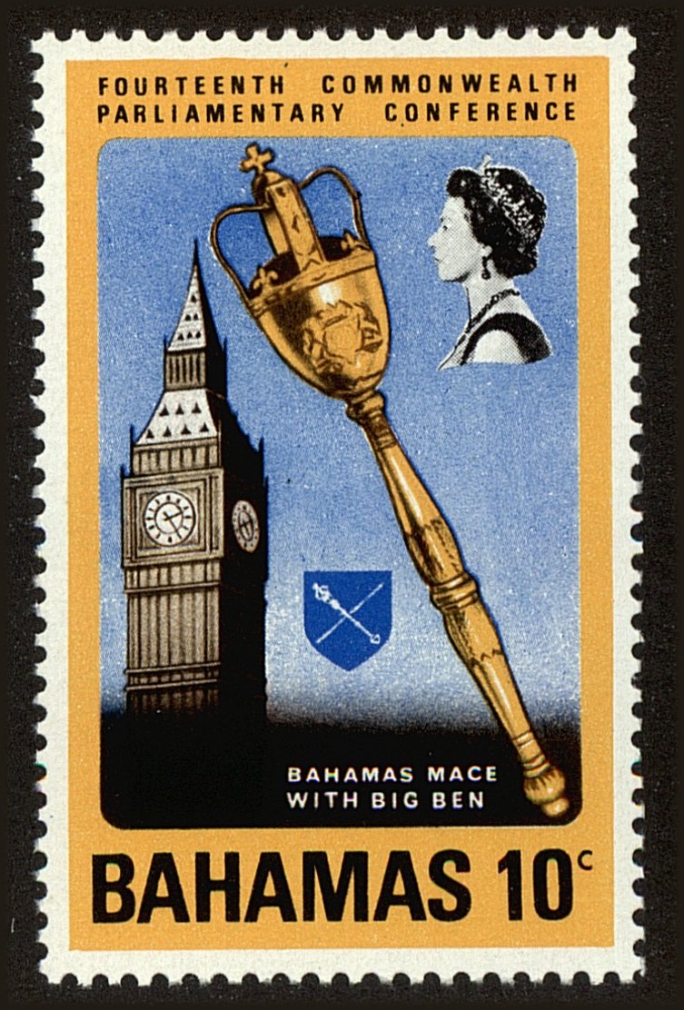 Front view of Bahamas 281 collectors stamp