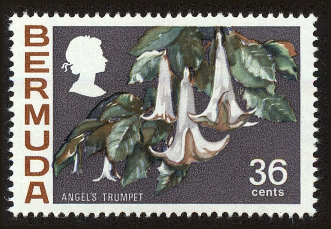 Front view of Bermuda 268 collectors stamp