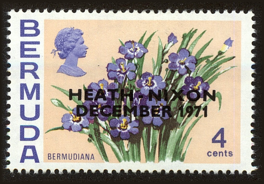 Front view of Bermuda 288 collectors stamp