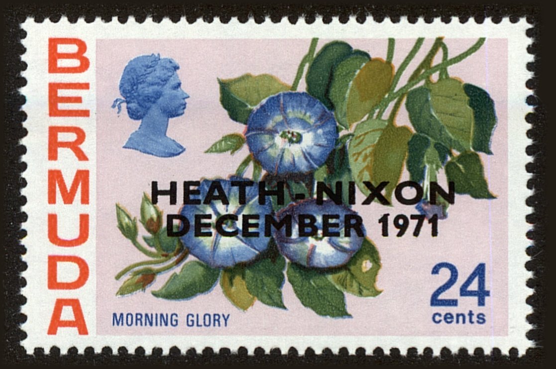 Front view of Bermuda 291 collectors stamp