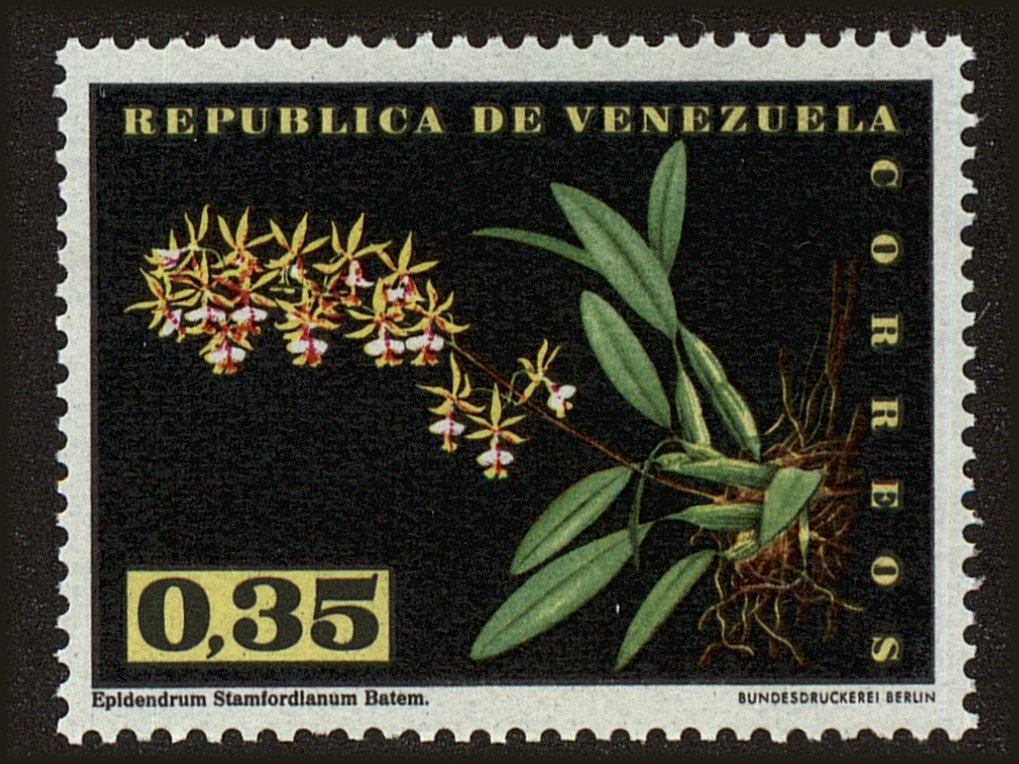 Front view of Venezuela 809 collectors stamp