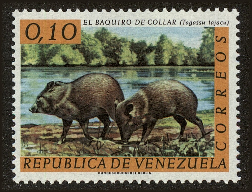 Front view of Venezuela 827 collectors stamp