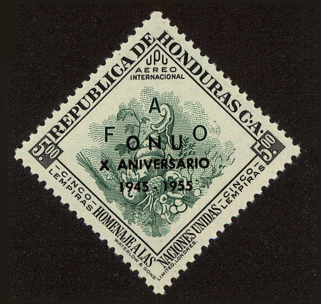 Front view of Honduras C249 collectors stamp