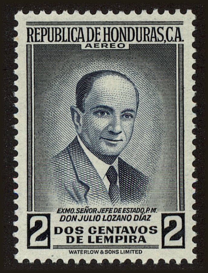 Front view of Honduras C251 collectors stamp