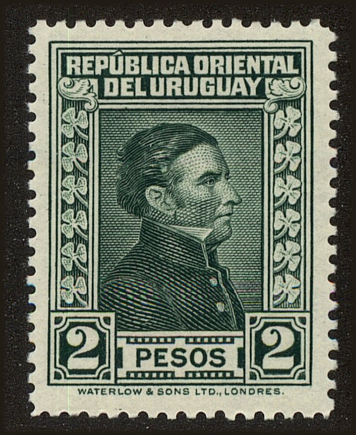 Front view of Uruguay 376 collectors stamp