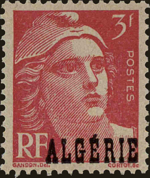 Front view of Algeria 203 collectors stamp