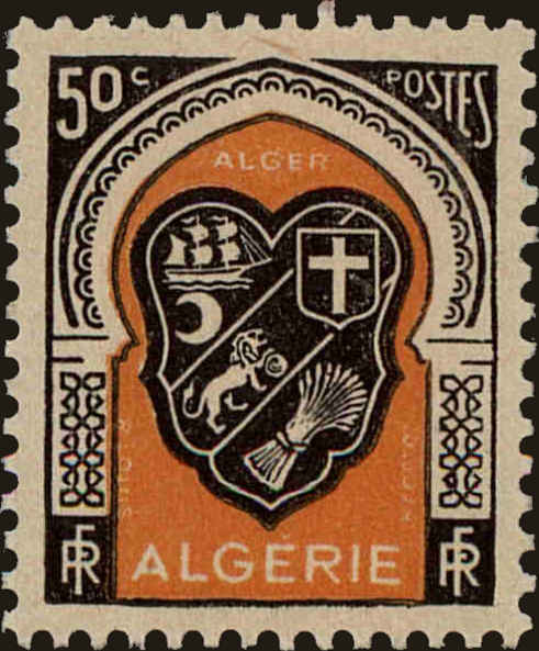 Front view of Algeria 211 collectors stamp