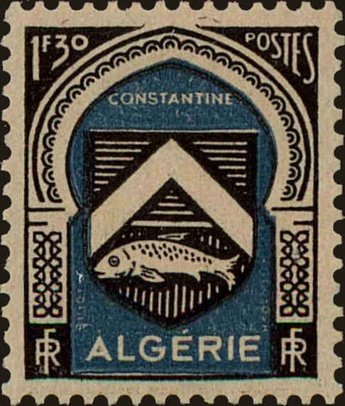 Front view of Algeria 213 collectors stamp