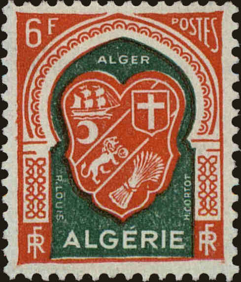 Front view of Algeria 278 collectors stamp