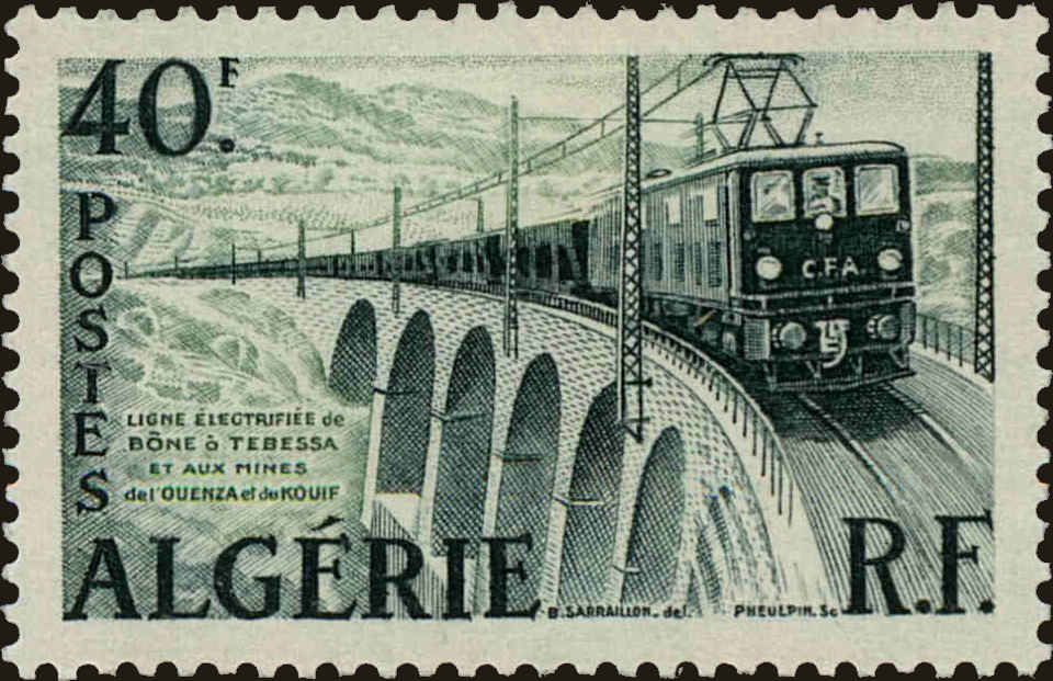 Front view of Algeria 283 collectors stamp