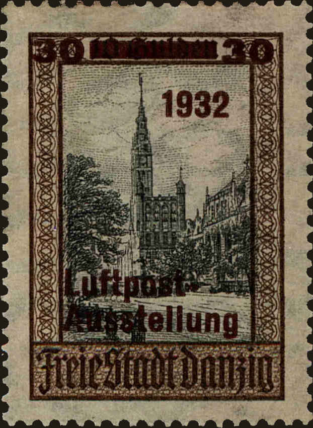 Front view of Danzig C35 collectors stamp