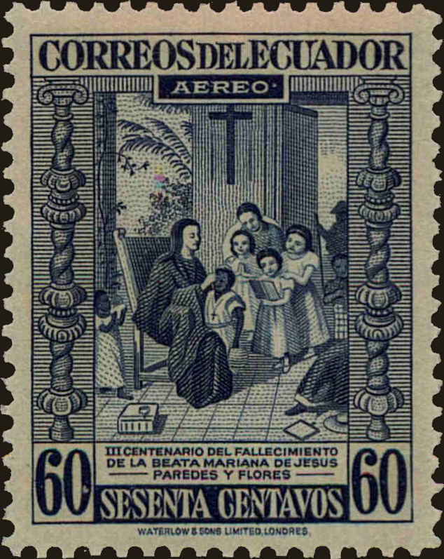 Front view of Ecuador C162 collectors stamp