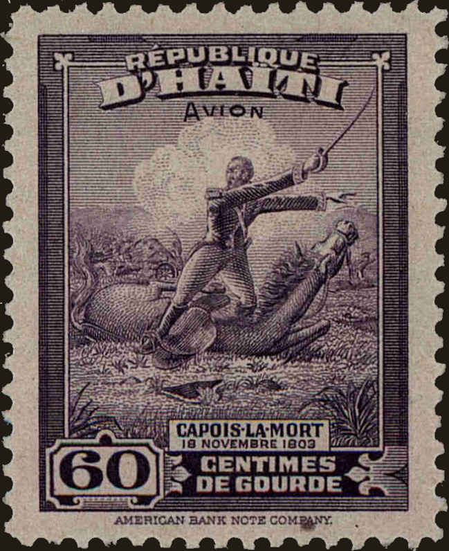 Front view of Haiti C38 collectors stamp
