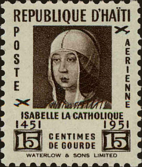 Front view of Haiti C55 collectors stamp