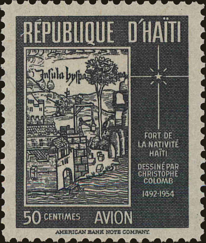 Front view of Haiti C92 collectors stamp