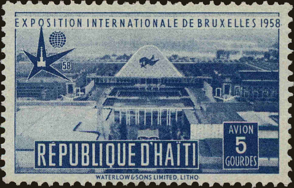 Front view of Haiti C114 collectors stamp