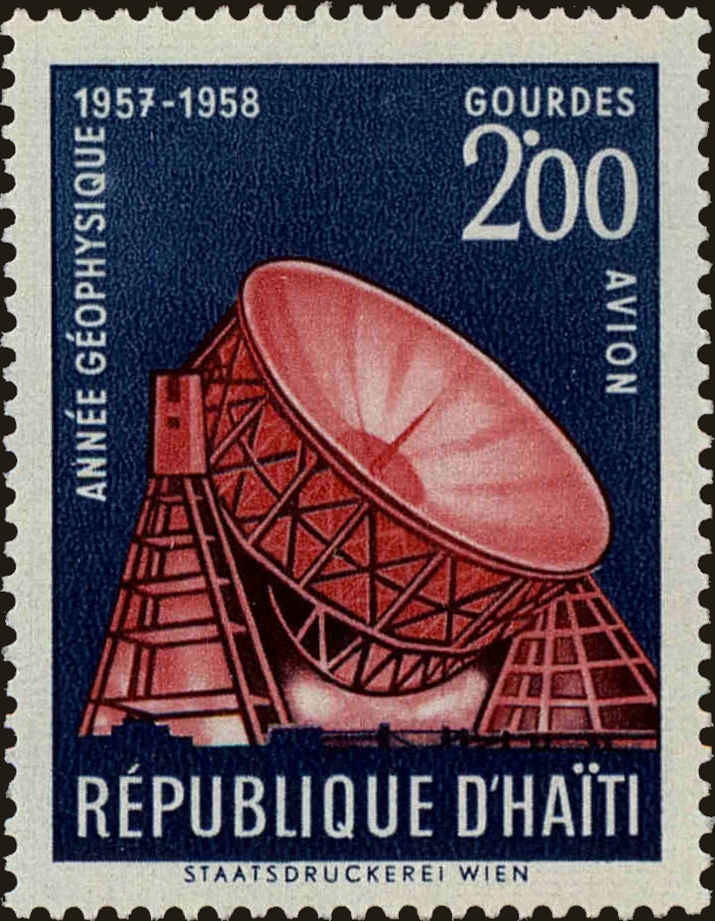Front view of Haiti C121 collectors stamp