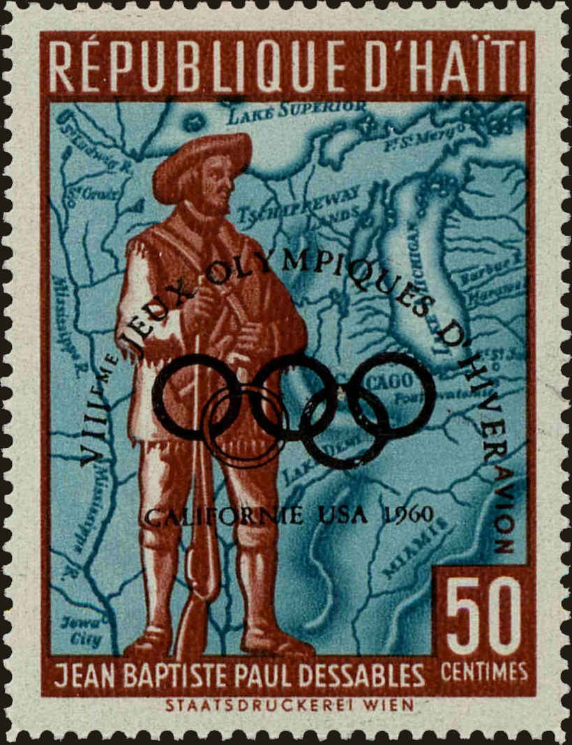 Front view of Haiti C148 collectors stamp