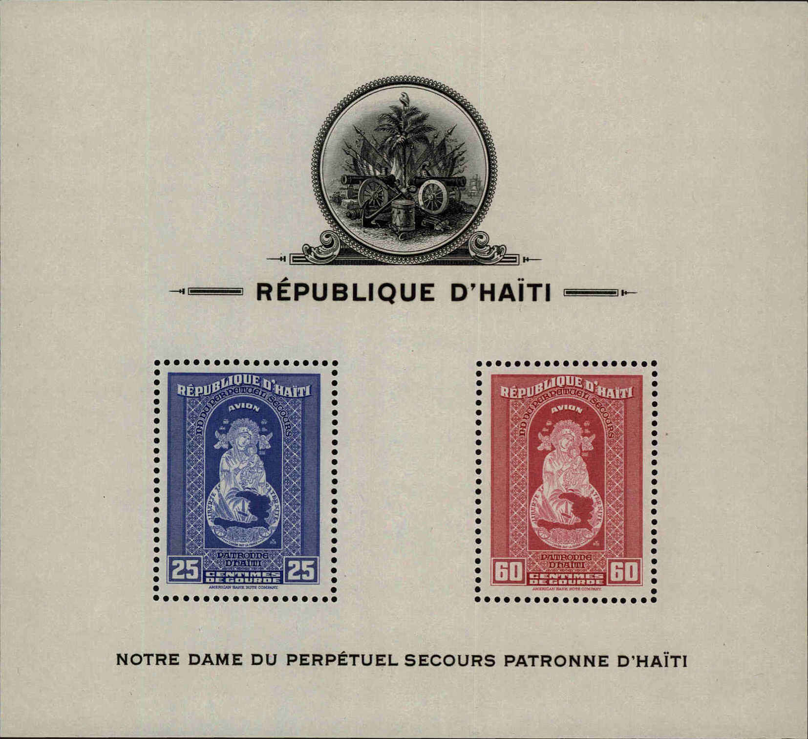 Front view of Haiti C20 collectors stamp