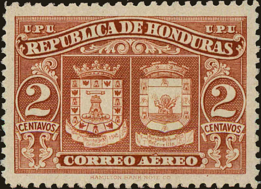 Front view of Honduras C156 collectors stamp