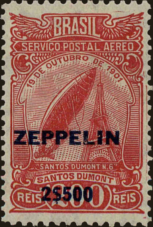 Front view of Brazil C26 collectors stamp
