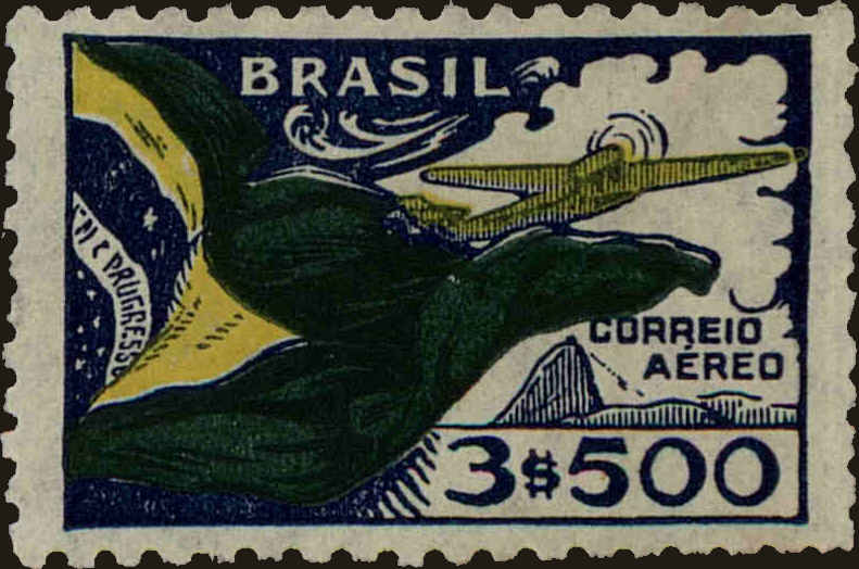 Front view of Brazil C31 collectors stamp