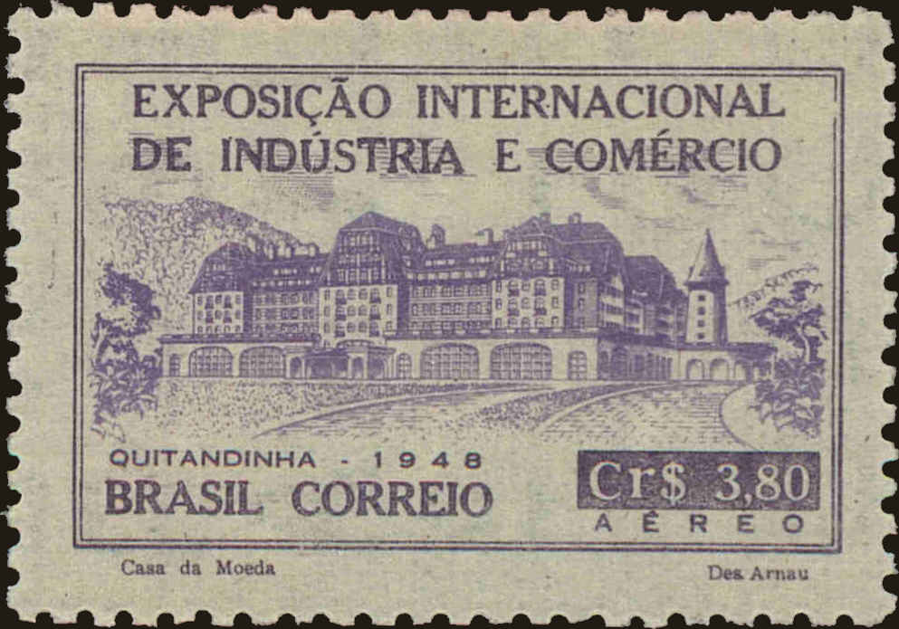 Front view of Brazil C69 collectors stamp