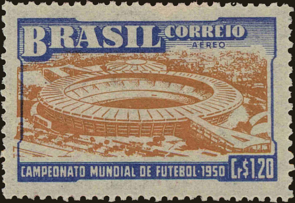 Front view of Brazil C78 collectors stamp