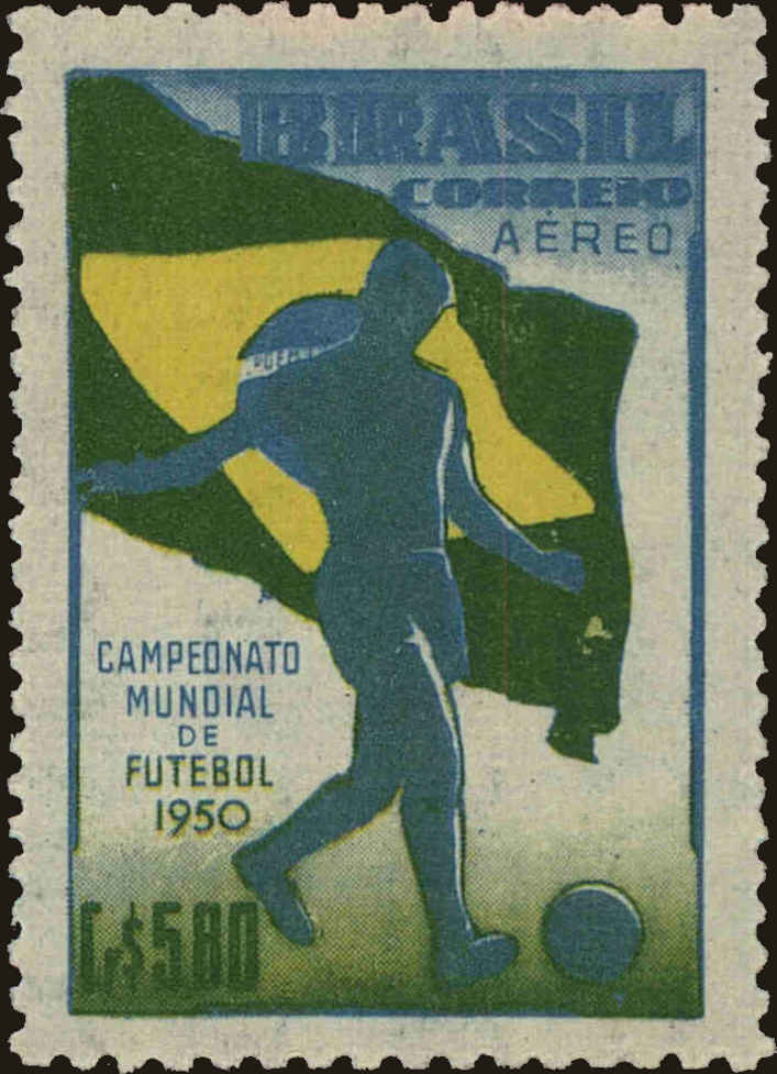 Front view of Brazil C79 collectors stamp