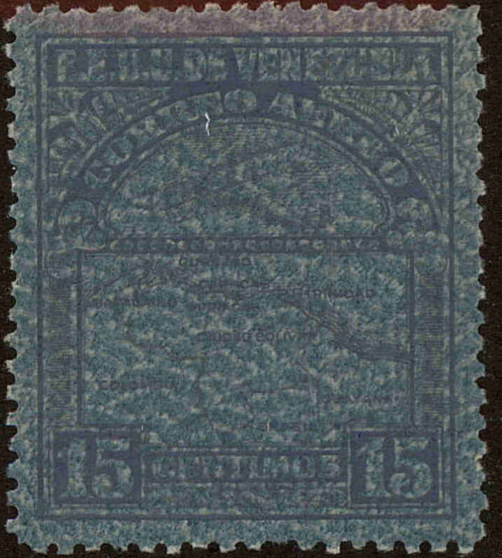 Front view of Venezuela C19 collectors stamp