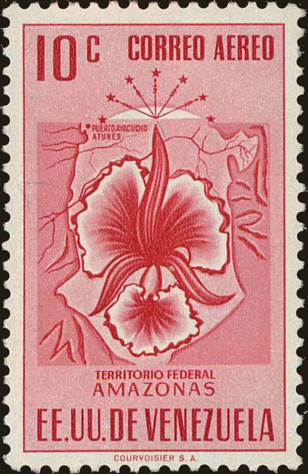 Front view of Venezuela C501 collectors stamp