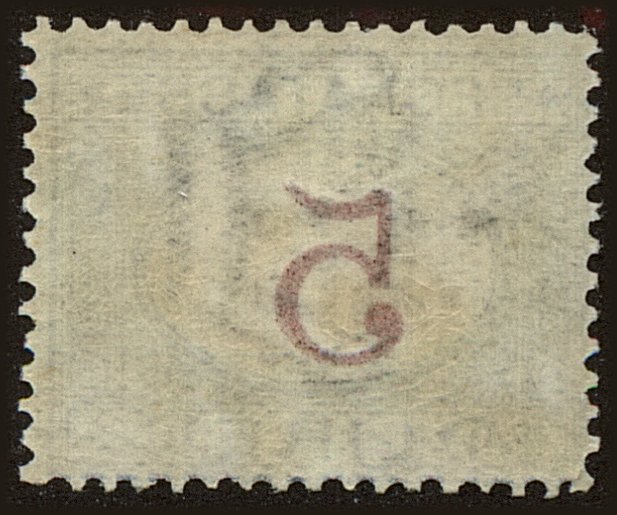 Back view of Italy JScott #18 stamp