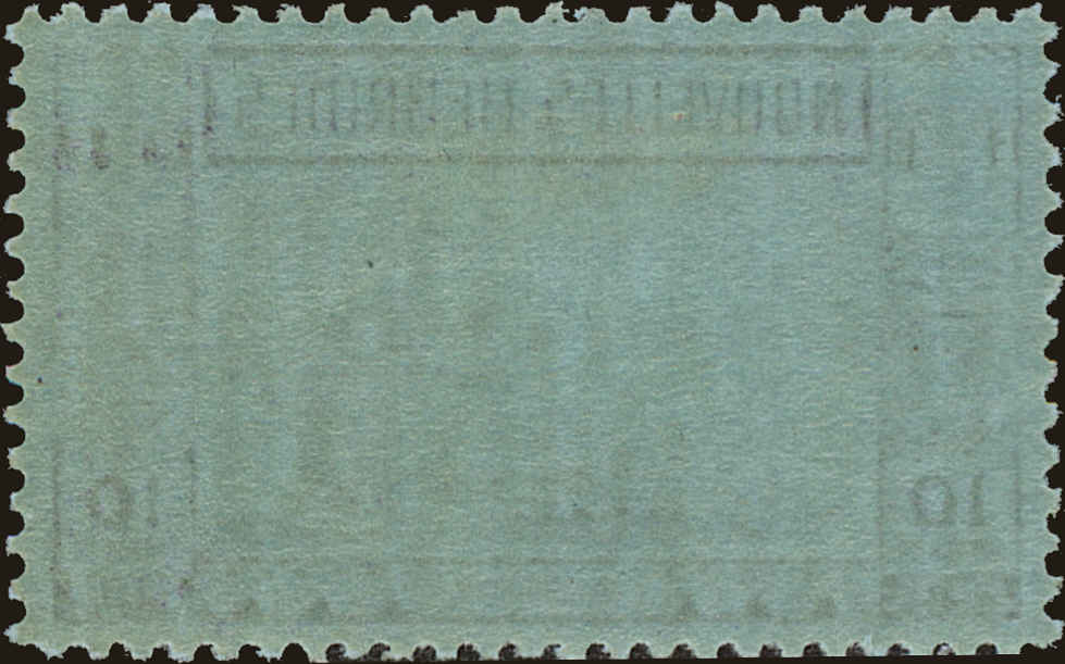 Back view of New Hebrides (French) Scott #66 stamp