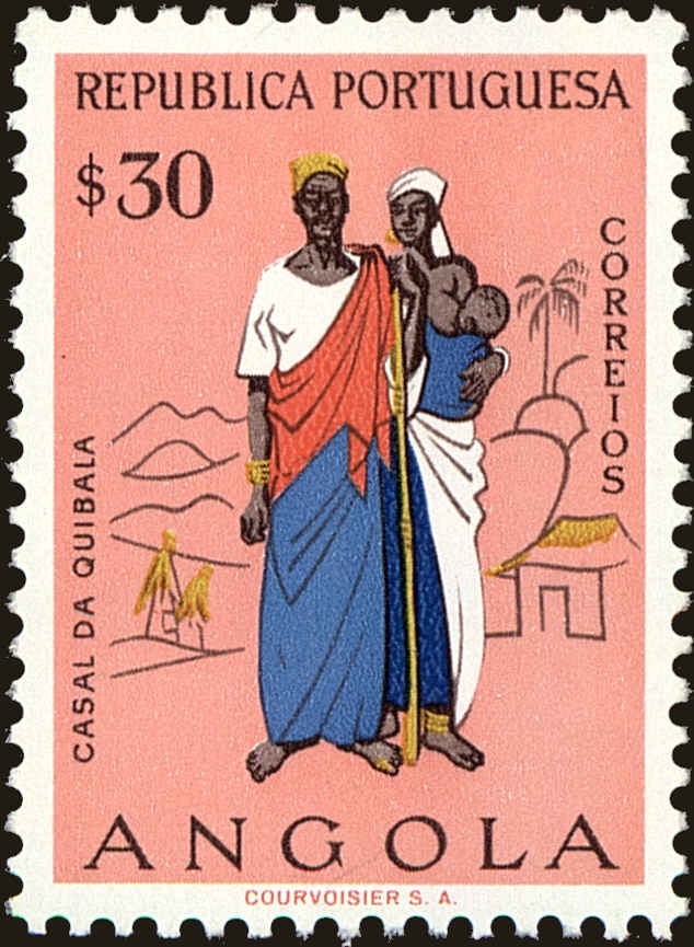 Front view of Angola 399 collectors stamp